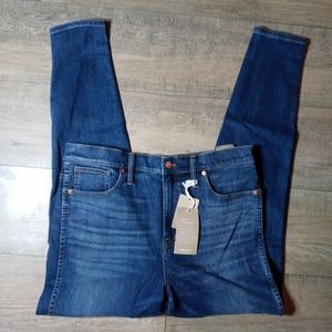 Madewell High Rise Skinny Denim Jeans Tall 32T